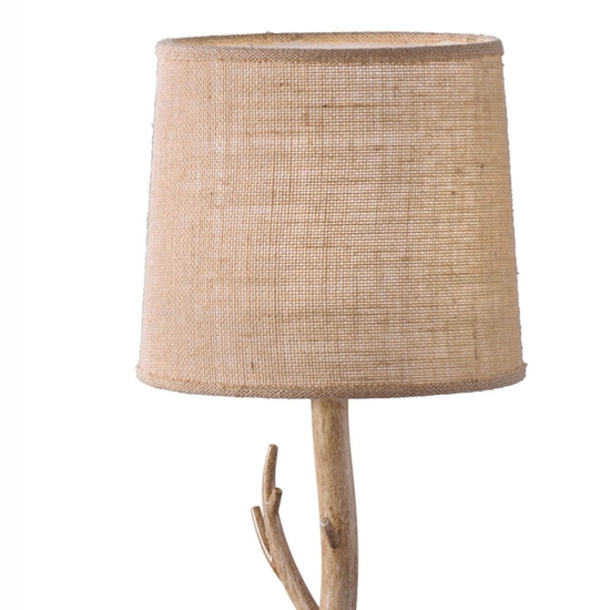 Lampada da tavolo per chalet casa montagna di legno