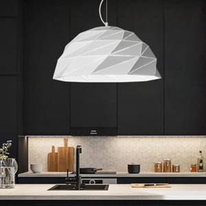 Lampadario tilt perenz illuminazione per cucina moderna cupola design bianca