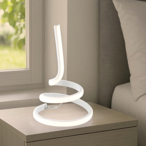 Abat-jour da comodino luminosa moderna bianca led 15w 4500k
