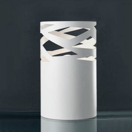 Abat-jour da comodino bianca design moderno per camera da letto