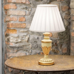 Firenze tl1 ideal lux abat-jour per camera da letto bianca e oro