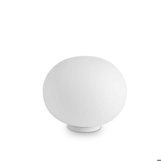 Ideal lux smarties tl1 d30 abat-jour da comodino sfera 30cm vetro bianca