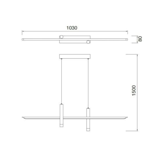 Lampadario led per cucina design bianco oro