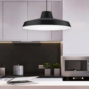 Lampadario da cucina nero miguel linea light led 3000k