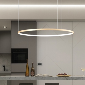 Lampadario so soel 80 oro ondaluce cerchio led per cucina