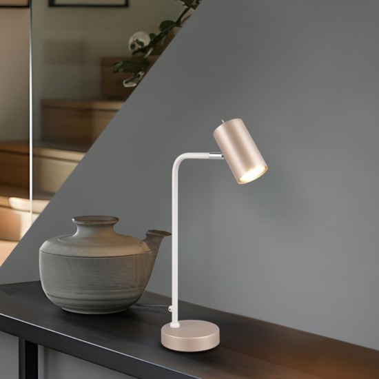 Lampada da tavolo moderna marrone