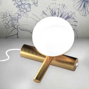 Abat jour da comodino led 3000k oro linea light rossini ca148fhgwdi