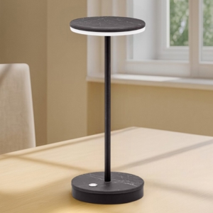 Lampada da tavolo nera led 3000k linea light gemini tab