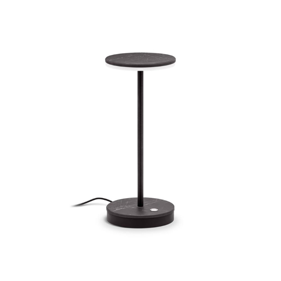 Lampada da tavolo nera led 3000k linea light gemini tab