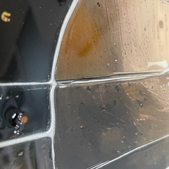 Trittico di quadri moderni in resina lucida 150x70 per soggiorno