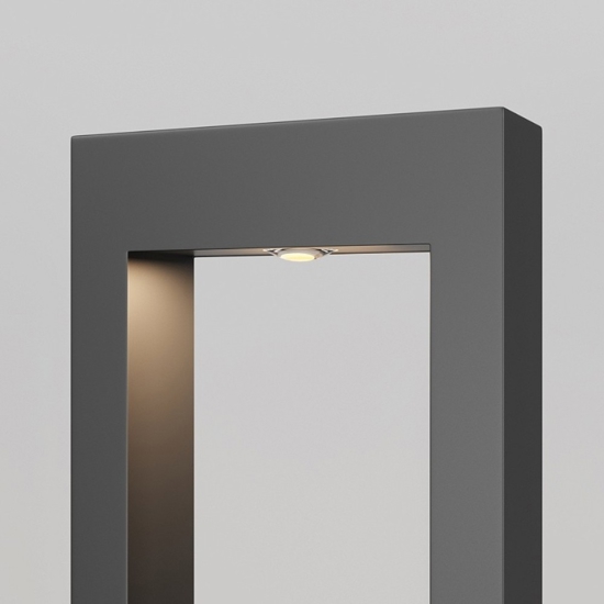 Maytoni bonn lampione da giardino led 3000k ip65 rettangolare
