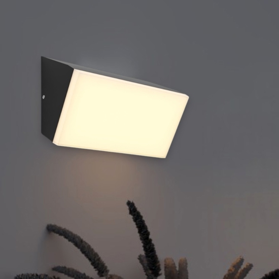 Maytoni brick applique da esterno led 3000k ip54 nero moderno