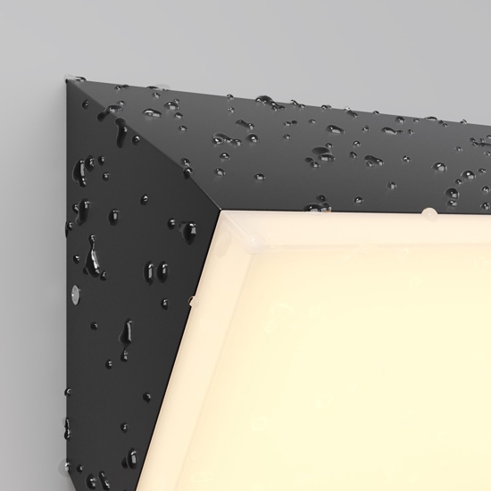Maytoni brick applique da esterno led 3000k ip54 nero moderno