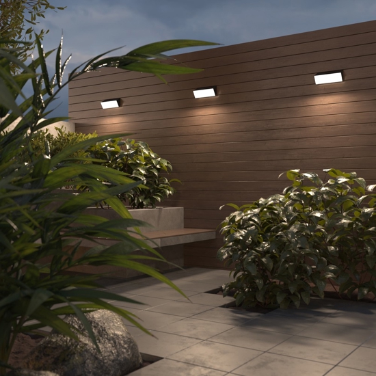 Maytoni brick applique da esterno led 3000k ip54 rettangolare
