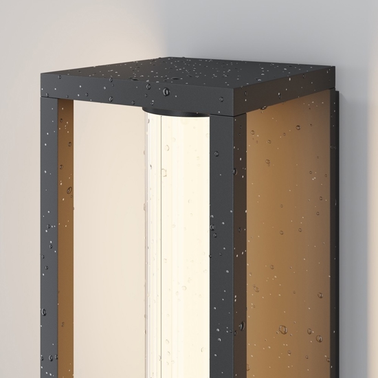 Maytoni expo applique per esterno da parete led 3000k ip54 nero