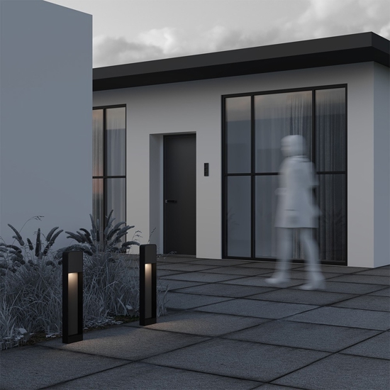 Maytoni porte lampione da esterno giardino led 3000k ip54 moderno