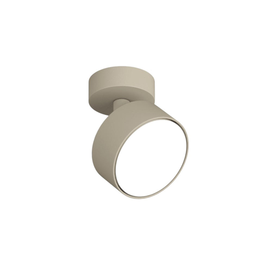 Applique led orientabile a parete rotonda sabbia