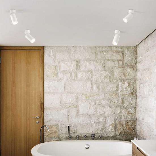 Dynamite pl1 ideal lux applique da parete orientabile bianco