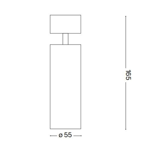 Dynamite pl1 ideal lux applique da parete orientabile bianco