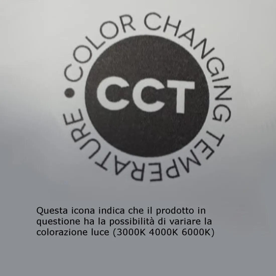 Applique orientabile led da parete 15w cct nero perenz camera