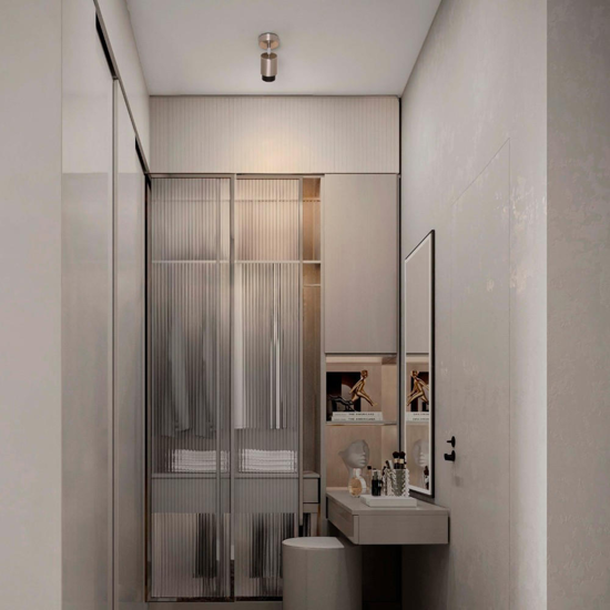 Applique da soffitto grigio nickel orientabile