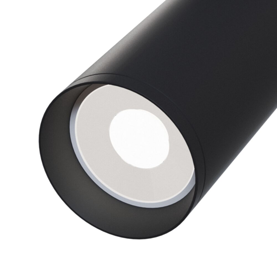 Applique da parete ilindro nero luce orientabile maytoni focus