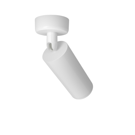 Maytoni applique da parete focus cilindro bianco orientabile