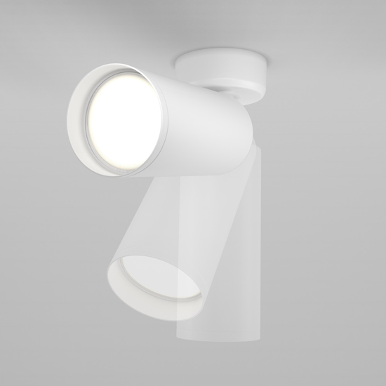 Maytoni applique da parete focus cilindro bianco orientabile
