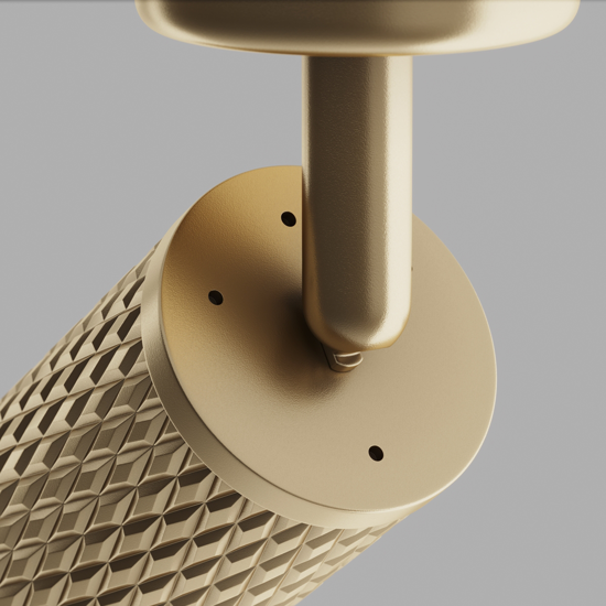 Applique focus classico cilindro oro orientabile maytoni