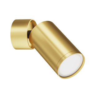 Maytoni focus applique da parete con spot orientabile oro satinato