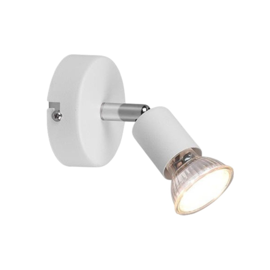 Applique orientabile da parete soffitto per interni bianco
