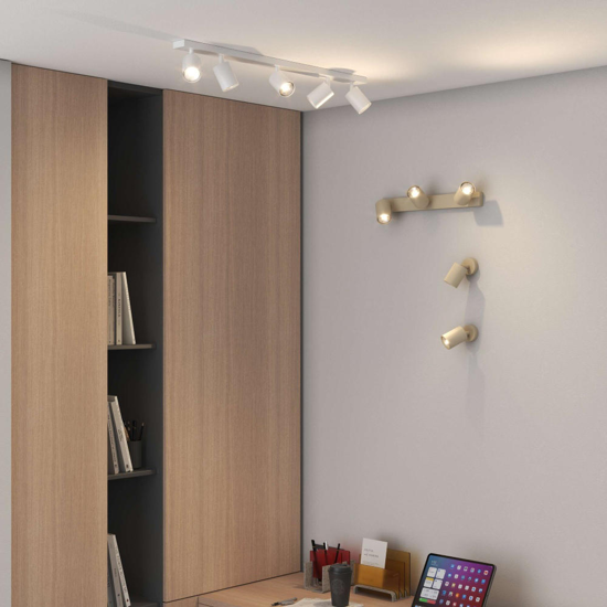 Applique da parete con luce orientabile sabbia toplight