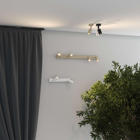 Applique da parete toplight orientabile cilindro sabbia