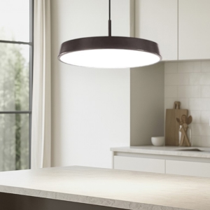 Lampadario da cucina moderna isyluce urban caffe' led 42w dimmerabile