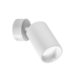Gea luce applique da parete con spot orientabile bianco