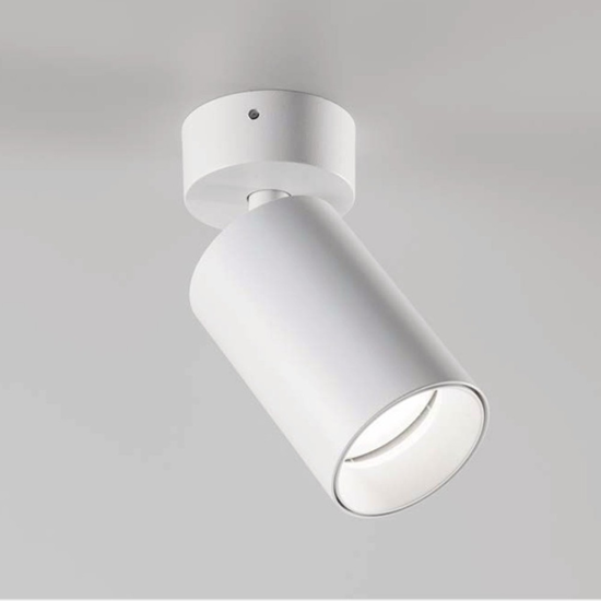 Gea luce applique da parete con spot orientabile bianco