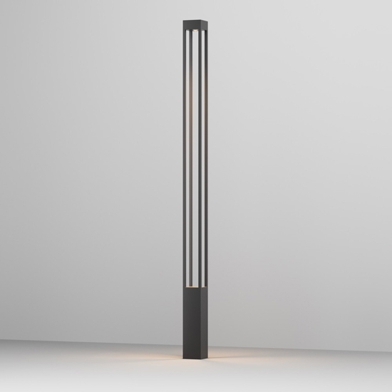 Maytoni elbe lampione alto da giardino led 3000k ip65 nero