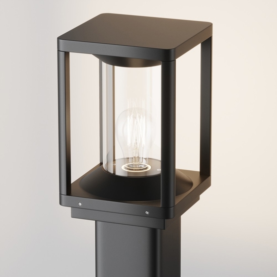 Maytoni cell lampione da giardino ip54 nero minimal