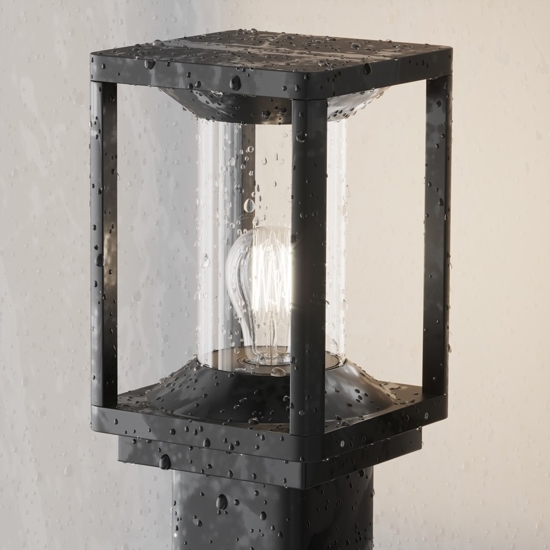 Maytoni cell lampione da giardino ip54 nero minimal