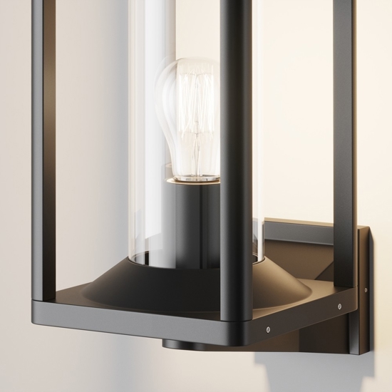 Maytoni cell applique da esterno ip65 lanterna moderna nera