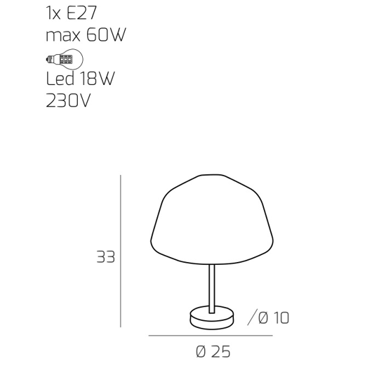 Abat jour camera da letto moderna to plight vetro trasparente