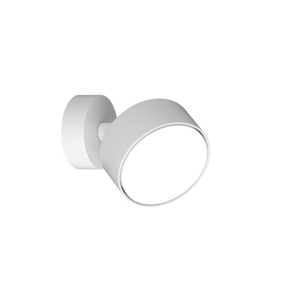 Toplight applique da parete con spot orientabile bianco