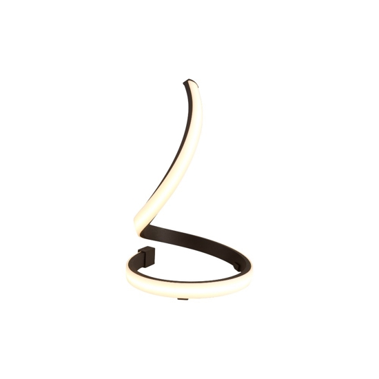 Abat-jour da comodino moderna led marrone ossido per camera da letto