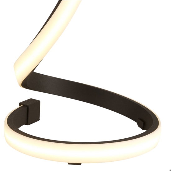 Abat-jour da comodino moderna led marrone ossido per camera da letto
