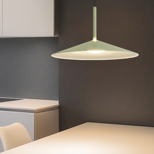 Lampadario verde saliscendi per cucina moderna led 16w 3000k