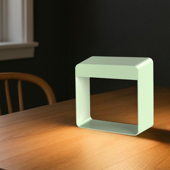 Linea light dama lampada da tavolo led senza fili verde portatile