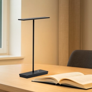 Linea light dubcolor lampada da tavolo moderna nera led
