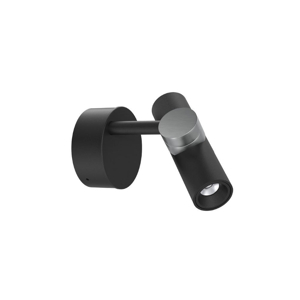 Linea light goose applique orientabile da parete led 3000k nero