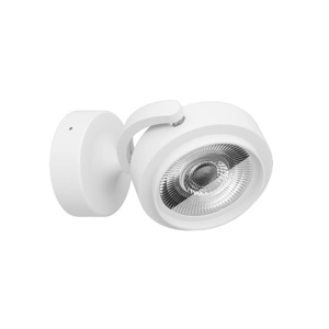 Applique con spot led 11w linea light eta bianco orientabile