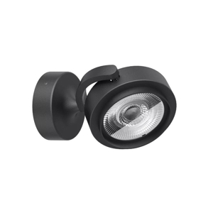 Eta linea light applique da parete spot orientabile nero led 11w 3000k